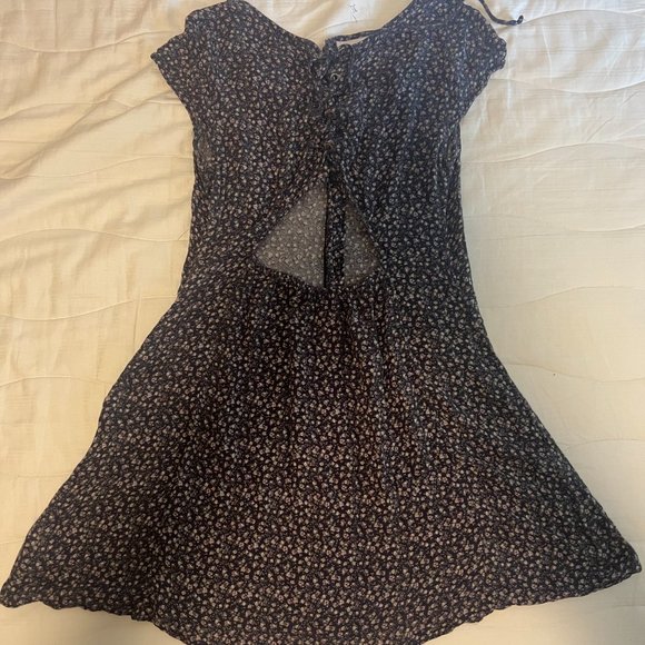 American Eagle Buttonfront Floral Mini Dress - Size Large - Picture 2 of 2